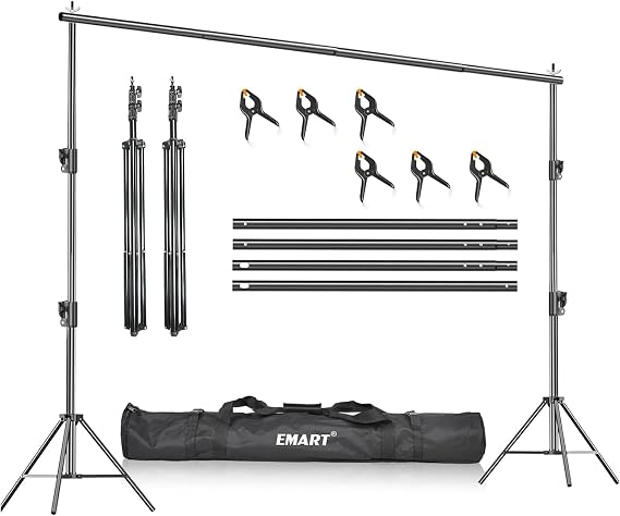 EMART 10x7Ft Heavy Duty Backdrop Stand, Adjustable Banner Stand for Photo