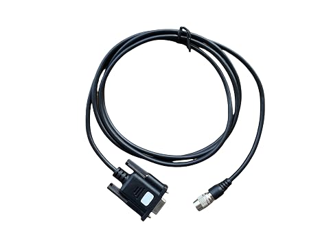 DB9 Total Station Data Collector Cable for Topcon, Six Pin to DB9 Adapter Cable for Top-con Sokkia Total Station, 3 FT