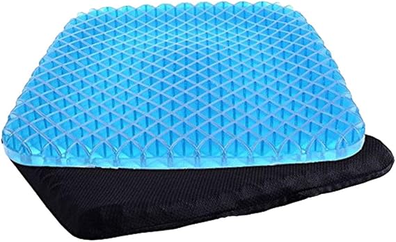 Gel Seat Cushion, Non Slip Breathable Honeycomb Pain Relief Massage Sitter Cushion Pad for Office Home Car Wheelchair