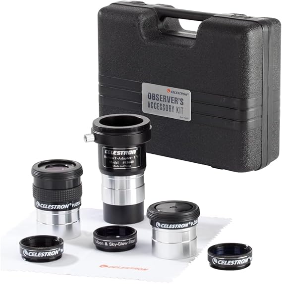 Celestron Observers Telescope Accessory Kit 1.25" Eyepieces & Filters