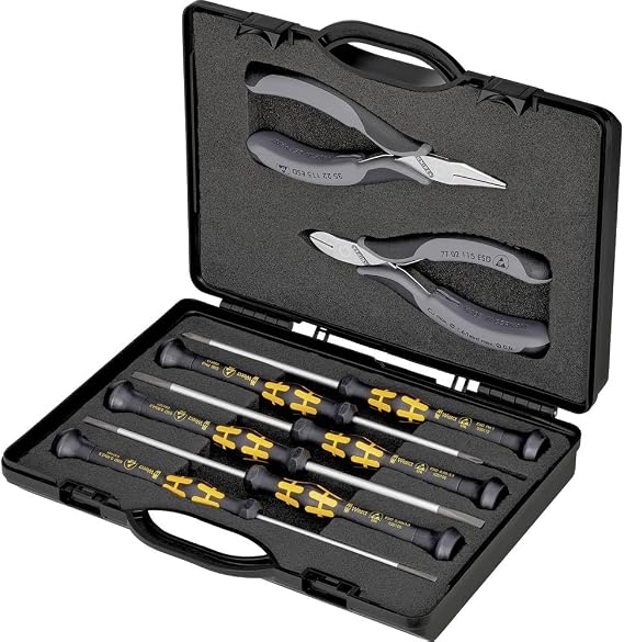 KNIPEX Case 5 Parts 200 mm, 00 20 18 ESD