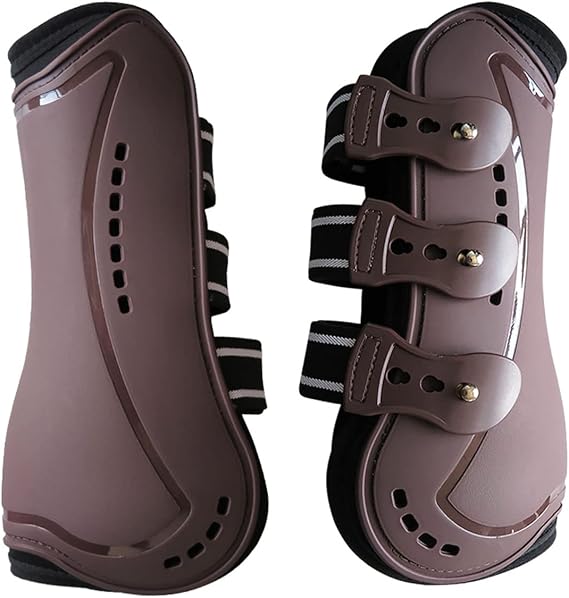 Horse Boots Open Front Jumping Tendon Sport Boots, Secure Leg Protection, Classic Equine Supplies