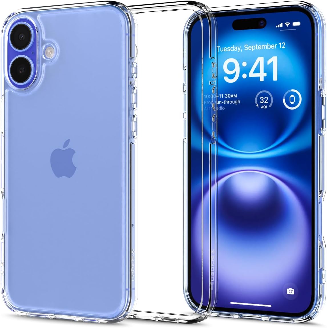 Spigen iPhone 16 ile Uyumlu ince Kılıf Ultra Hybrid Sararma Karşıtı DuraClear™ Hava Kanalı Teknolojisi™ Askeri Sınıf Koruma Crystal Clear Şeffaf Kapak - ACS08197