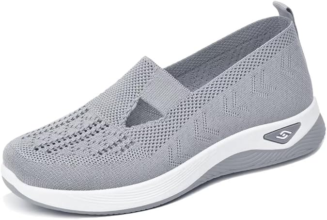 Women's Orthopedic Mesh Walking Shoes Athletic Sport Running Sneakers Slip-on Cozy Breathable