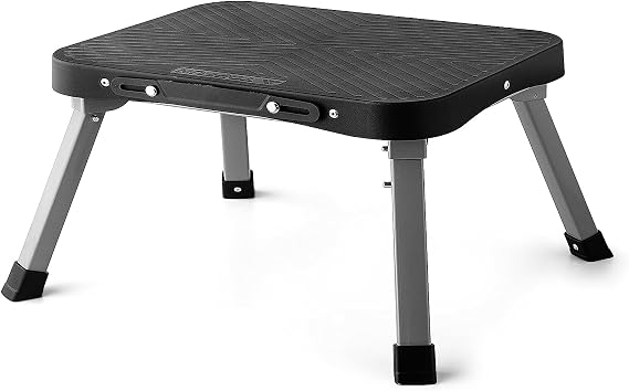 11" Folding Step Stool, Non-Slip 16x12 Large Platform, No Assembly