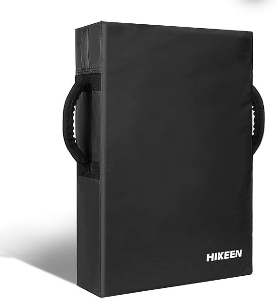 Hikeen Football Blocking Pad Training Equipment Denser Softer Foam Kick Pads for Football, Basketball, Hockey, Lacrosse Tackle Dummy - 24"x16" Kick Shield Pad with Handles (1PCS)