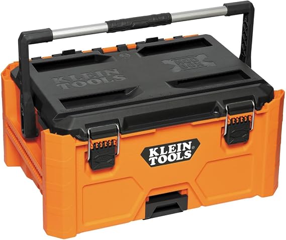 Klein Tools 54803MB MODbox Medium Deep Tool Box, Heavy Duty Organizer with Removable Tray, Water and Debris Resistant, Stackable Module