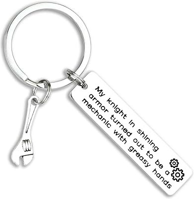 Mechanic Gifts Keychain Love My Mechanic Valentines Day Machinist Gifts Men Mechanic Jewelry