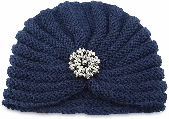 Women Knit Turban Beanie Hat Winter Crochet Head Wraps Wool Cap Warm Winter Hats for Women Girls Winter Wear