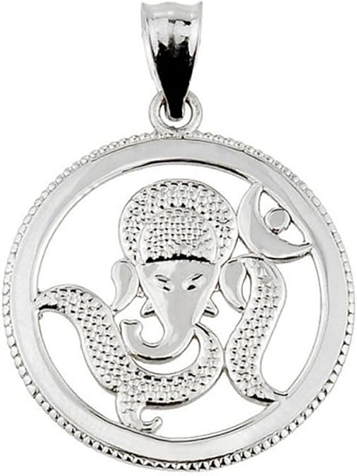 925 Sterling Silver Lord Ganesha Pendant