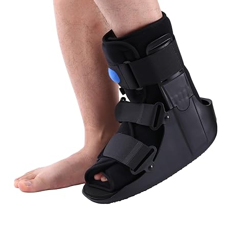 Short Air Walker Fracture Boot for Sprained Ankle and Achilles Tendonitis Inflatable Orthopaedic Boots Medical Walking Boot for Broken Foot Fracture Recovery