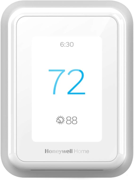 Honeywell Home T9 WiFi Smart Thermostat with 1 Smart Room Sensor, Touchscreen Display, White