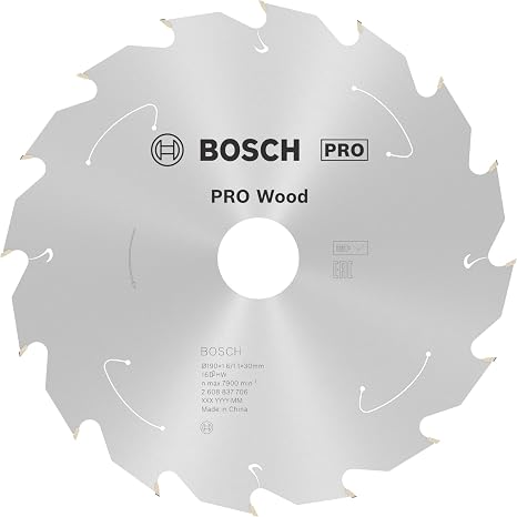 Bosch 1 x PRO Wood daire testere bıçağı, akülü daire testereler için (yumuşak ahşap, sert ahşap, çap mm, profesyonel aksesuar, daire testere)