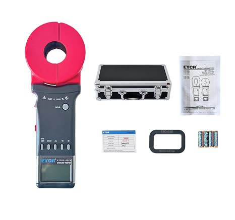 ETCR2100C+ Digital Clamp Ground Earth Resistance Meter Tester 1200