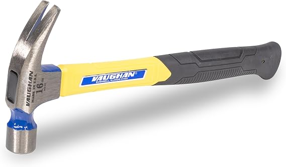 VAUGHAN Rip Claw Nail Hammer, 16 oz, Fiberglass Handle, Assembled in USA