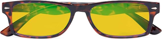 CessBlu Amber Tinted Blue Light Blocking Glasses for Women Reading Computer Screen