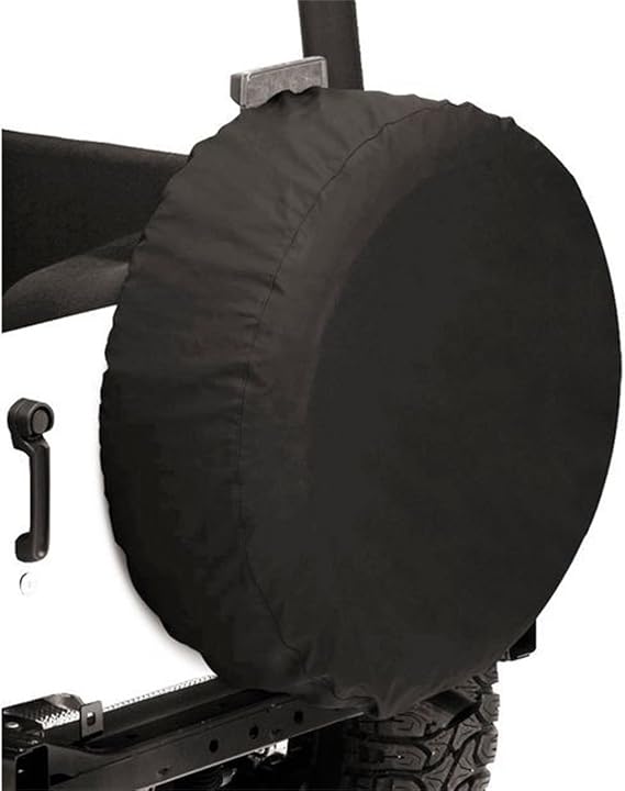 Bestop Tire Cover Black Diamond 6103235 for Jeep & Universal | Fits 32 in x 12 in size, Black Diamond,