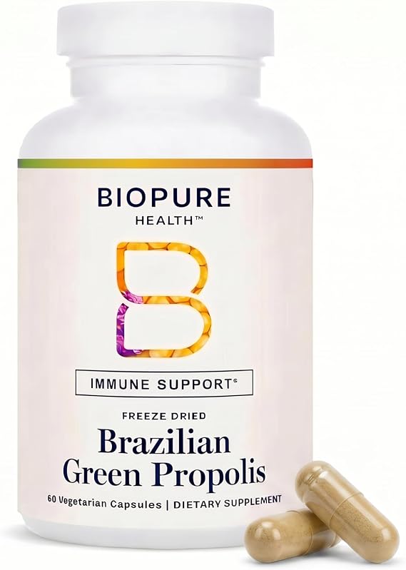 Biopure Health Brazilian Green Propolis | Immune Support | 30 Servings