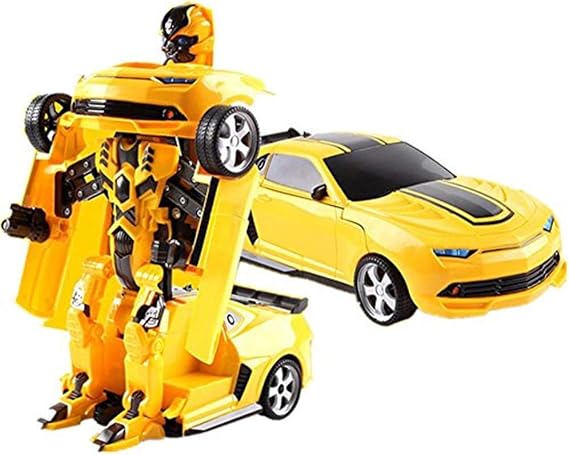 Surpass Remote Controlled Transformation Robot Shape-shift Action Figure, Remote Control Action Figure Model Car Toy for Kids, 1:14 Proportion Bumblebee (1:14 Proportion Big Size)