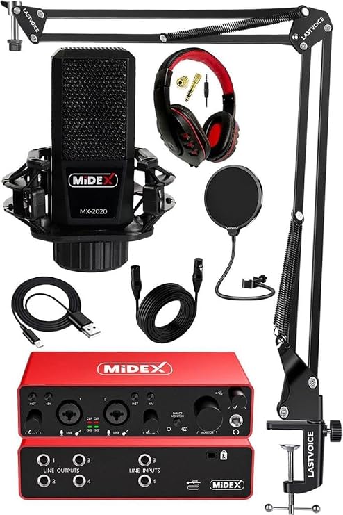 Midex Performance Package-2 Studio Equipment Recording Set