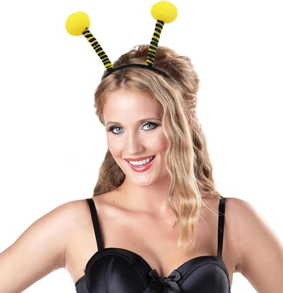 Bee Tentacle Headbands,Cute Bee Headpiece Antenna Headband for Women Girls Halloween Christmas Party Favors