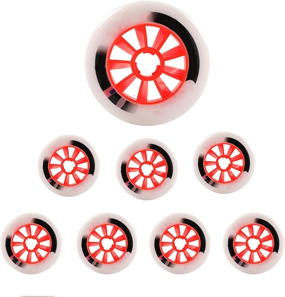 85A Inline Skates Wheels 8 Pack 90mm 100mm 110mm for Inline Speed Skates Indoor Outdoor Asphalt Street Durable Racing Rodas Good