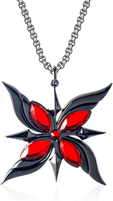 Genshin Impact Necklace, Cartoon Jewellery, Metal Keychain Pendant