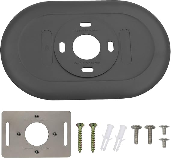 Nest Thermostat Trim kit,Nest Thermostat Wall Plate for Google Nest Thermostat-Programmable WiFi Thermostat Accessory (Charcoal)