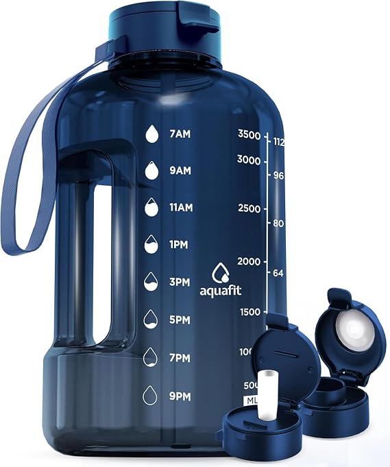 AQUAFIT 1 Gallon Water Bottle with Time Marker