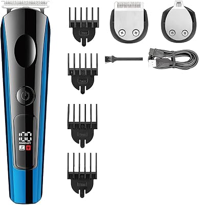 Hair Cutting Tool, Rechargeable Professional Hair Trimmer for Men Grooming Beard Trimmer Electric Stubble Clipper Hair Cutting Machine Haircut