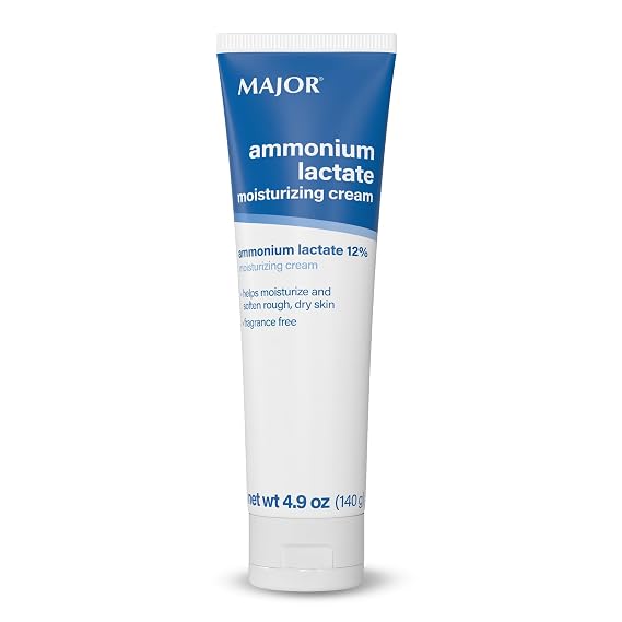 MAJOR Ammonium Lactate 12% Moisturizing Cream - Lactic Acid Cream - Helps Hydrate, Soften, and Exfoliate Rough, Dry Skin - Fragrance-Free - 4.9 Oz. (1