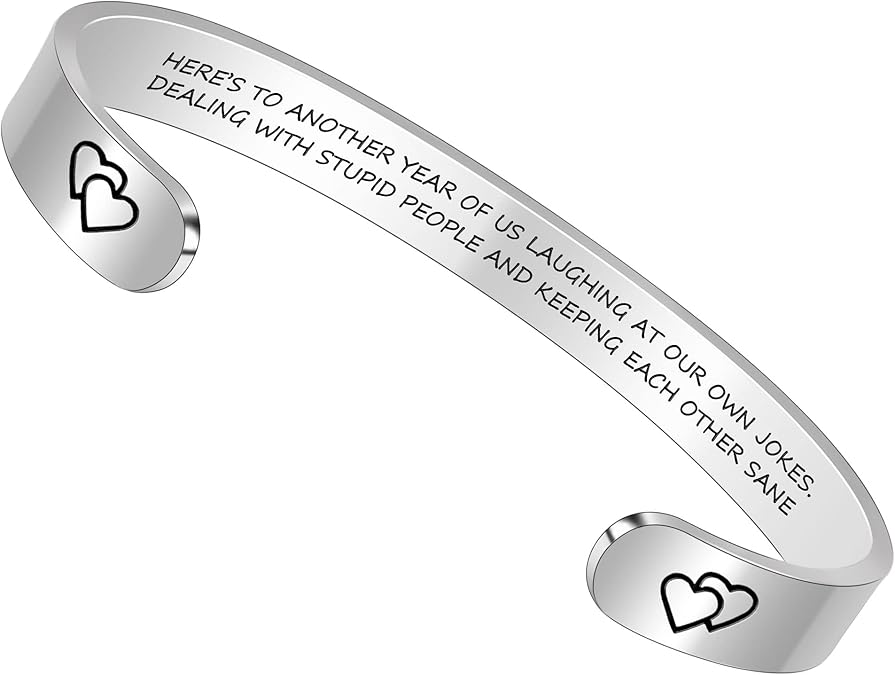 Btysun Bracelets for Women Mothers Day Bracelet Gifts from Daughter Inspirational Gifts for Women Graduation Gifts for Her Motivational Birthday Cuff Bangle Friendship Personalized Mantra Jewelry...