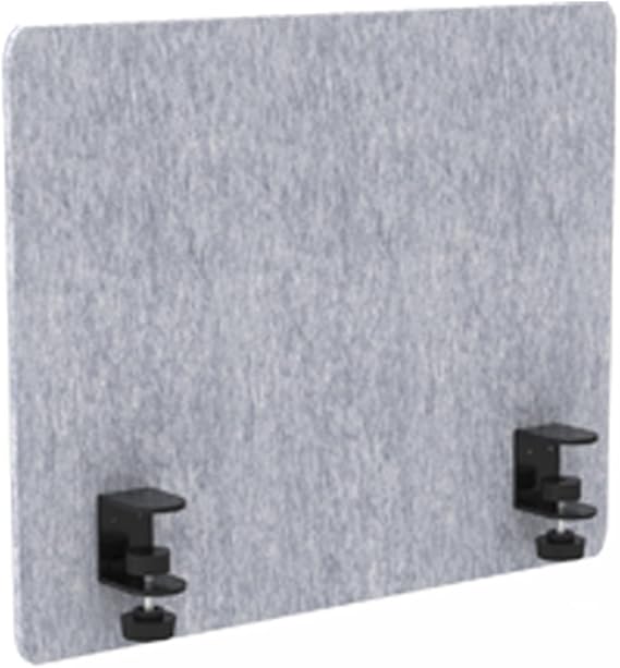 Desk Divider, High Density Fiberboard Noise Reduction Desk Privacy Panel, Sound-Absorbing Study Privacy Screen Modesty Panel, 50/100cm,Grey-3pcs-50x50cm