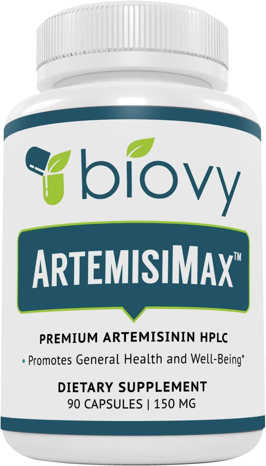 Artemisinin Annua - Pure Sweet Wormwood Extract -Standardized to 98 Percent - NonGMO, Vegan, and Gluten Free - 90 Wormwood Capsules 150 milligrams