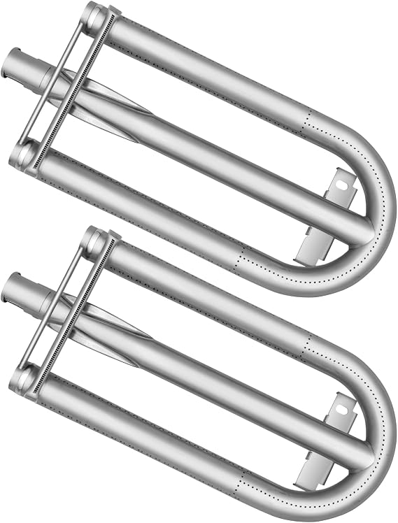 16"" Grill Burners for Lynx Sedona Grill L500PS, L600PSR, L700PS, L400PS, L400PSR, L500PSR, L600PS, BBQ Gas Grill Replacement Parts Pipe Tube, Stainless Steel, silver 2