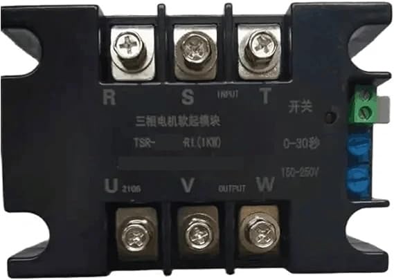 Motor Soft Starter 1KW 2KW 4KW 6KW 8KW 10KW 20KW 22KW 220V 380V Motor Soft Starter Module Controller Three-Phase Motor Slow Start(TSR-100WA-R1(10KW))