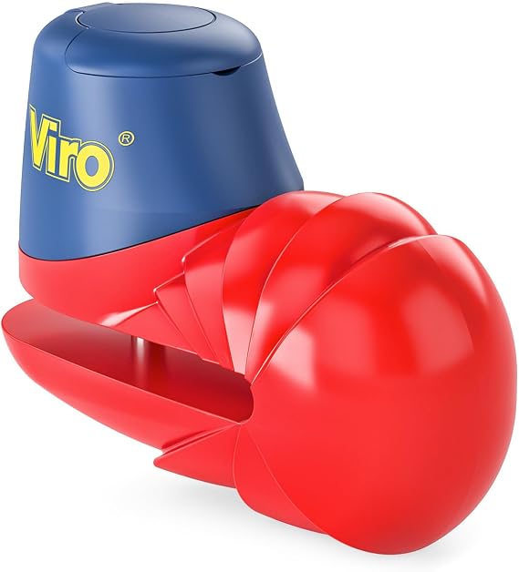 Viro | Armadillo Anti-Vise Disc Lock with 5.5 mm Shaft Diameter, Orange Color, Snap Lock