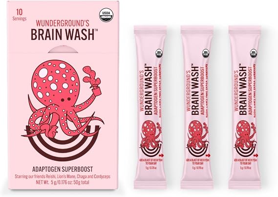 Wunderground Brain Wash Mushroom Superboost (10-Serving Carton)