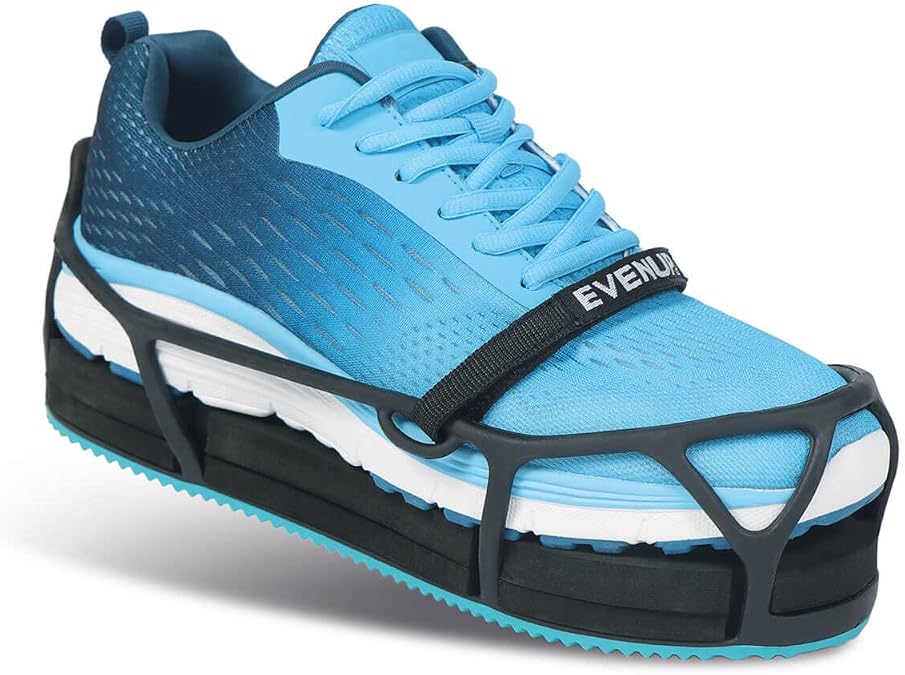 EvenUp Shoe Raise | 3 Height Options in 1 Shoe | Levels Cast-Caused Height | Size Large UK 9.5-11 Black