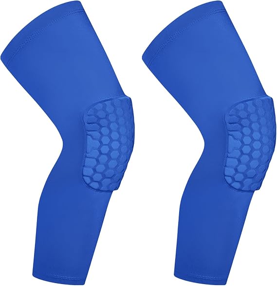 BaronHong Hex Knee Sleeve Compression Pads Knee Pads Wrestling Brace Leg Honeycomb Pad for Volleyball Basketball Adult Youth