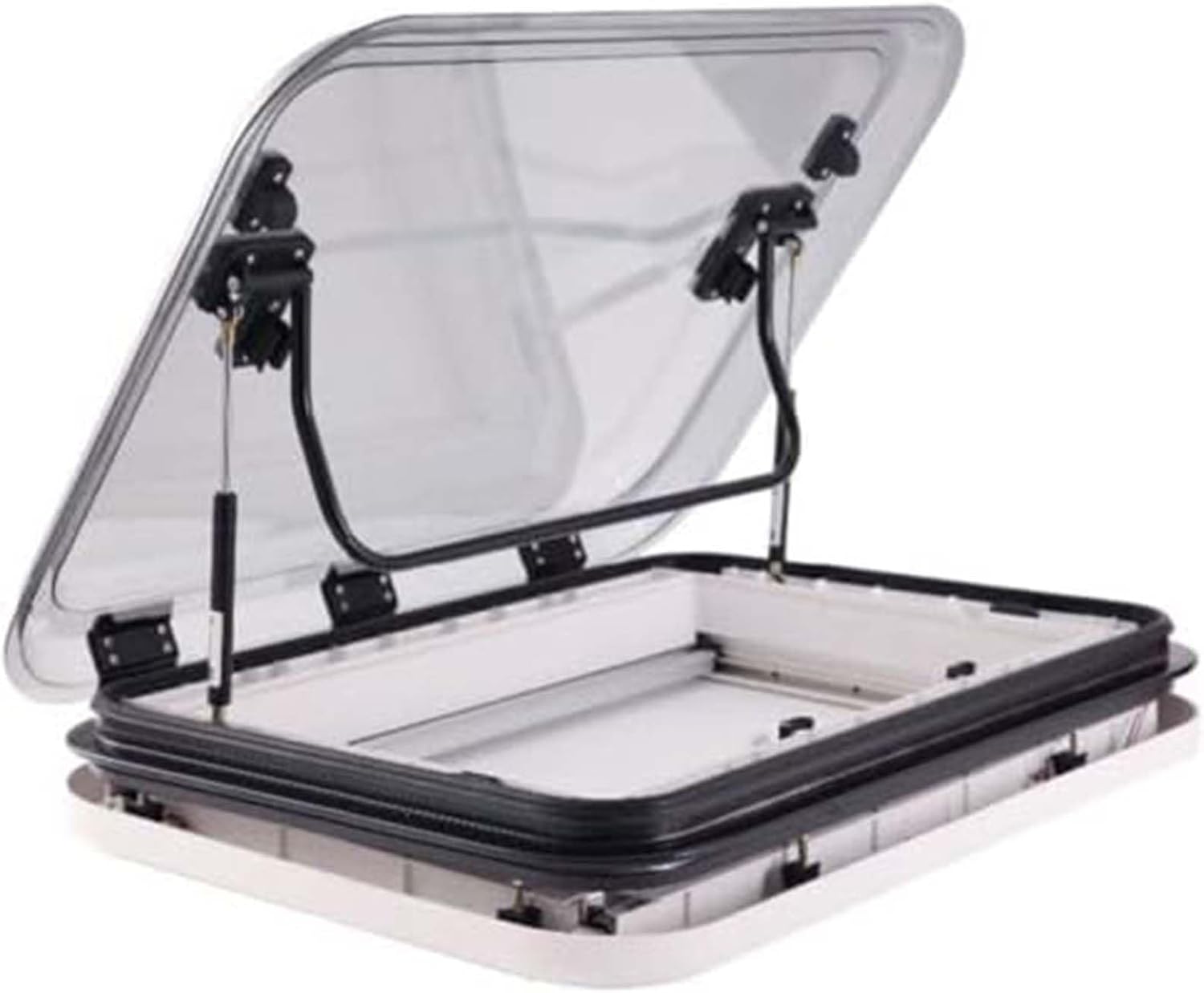 RV Skylights, Caravan Motorhome Roof Vent Hatch, Roof Window with LED Light Camper, Windows Replacement Skylight with Lamp, for RV Caravan Motorhome