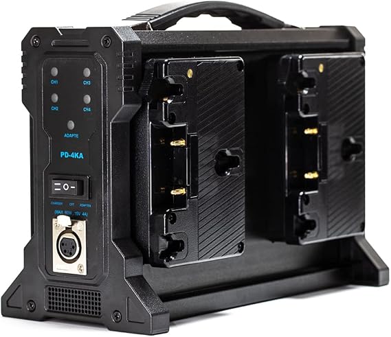 Quad Gold-Mount Battery Charger with XLR