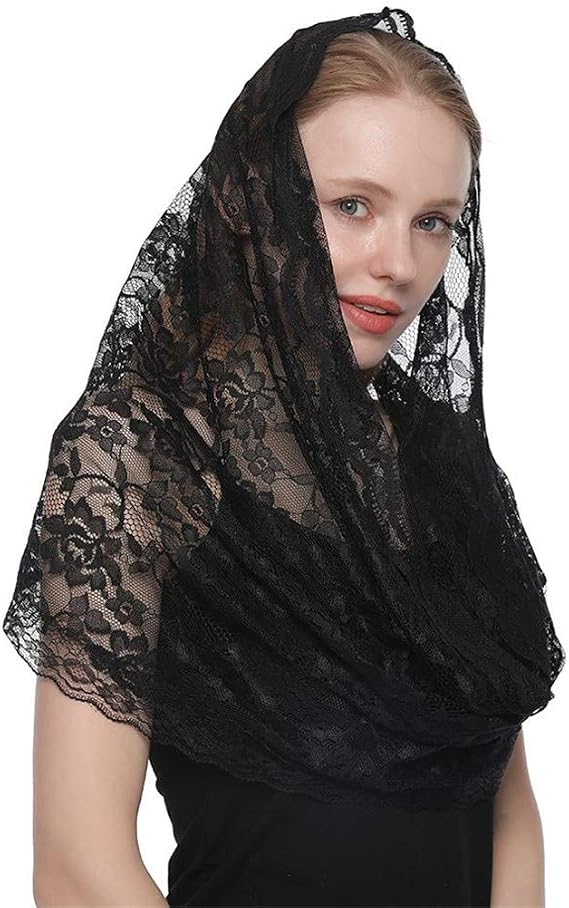 Hcclijo Arrival Lace Flower Scarf Round Bandana Prayer Kerchief Church Shawls Scarves Muslim Wraps 1PC Retail