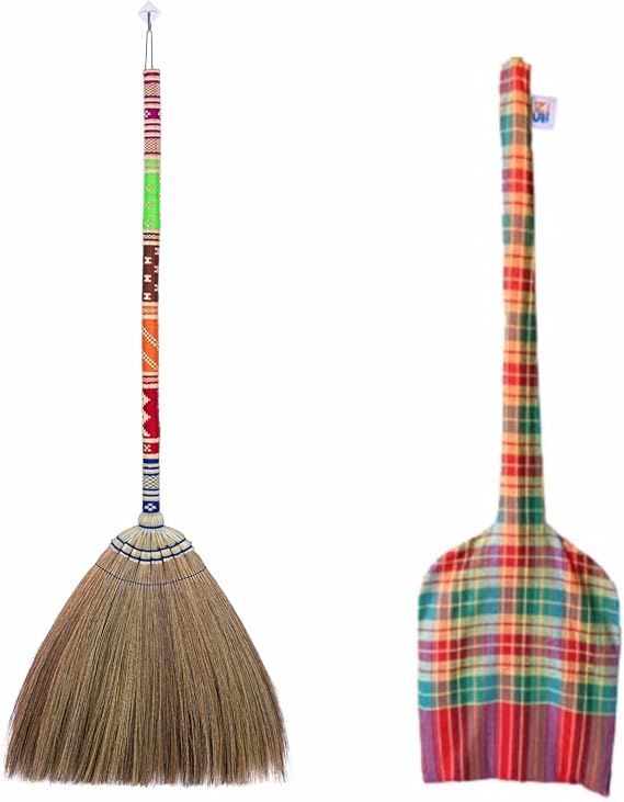 40 inchTall of Asian Straw Broom for Sweeping Dirt, Dust, Debris Handmade