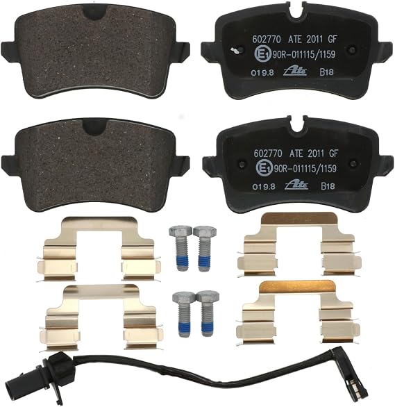 ATE Original Semi-Metallic Rear Disc Brake Pad Set 602770 for Audi, Porsche