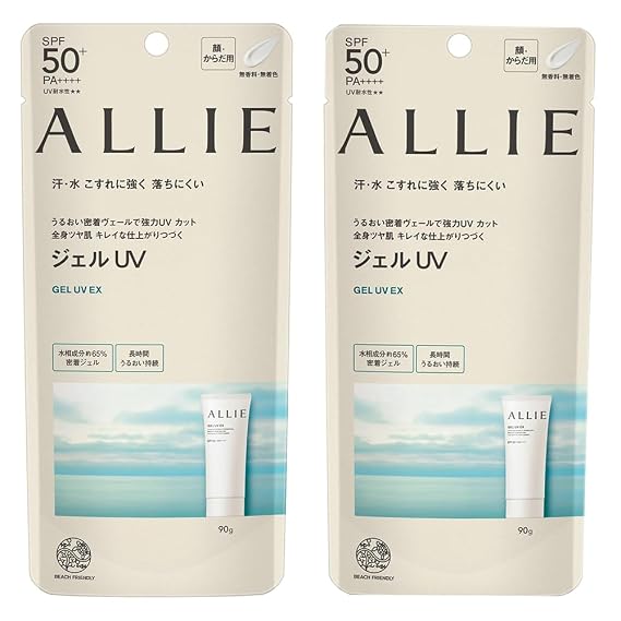 Japanese Water-resistant Sunscreen for Face & Body, SPF 50+ PA++++, Lightweight Moisturizing Gel, Fragrance-free,colorant-free and Oil-Free Sunblock with Hyaluronic Acid, Makeup Base (2)