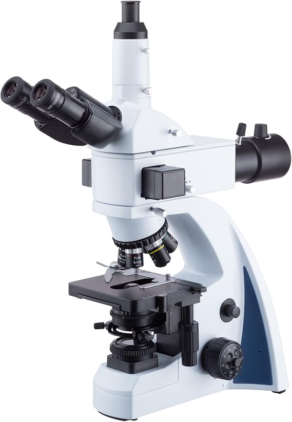 AmScope T670Q-PL-FLLED-B 1000X Infinity-Corrected Blue-Band Fluorescence