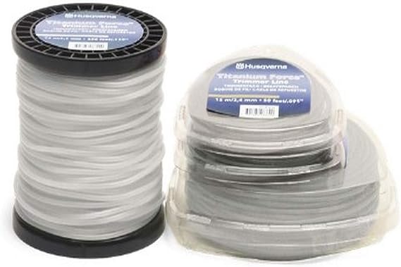 Husqvarna String Trimmer line .080-Inch 208ft Spool Titanium Force High Efficiency Long Life Faster Acceleration