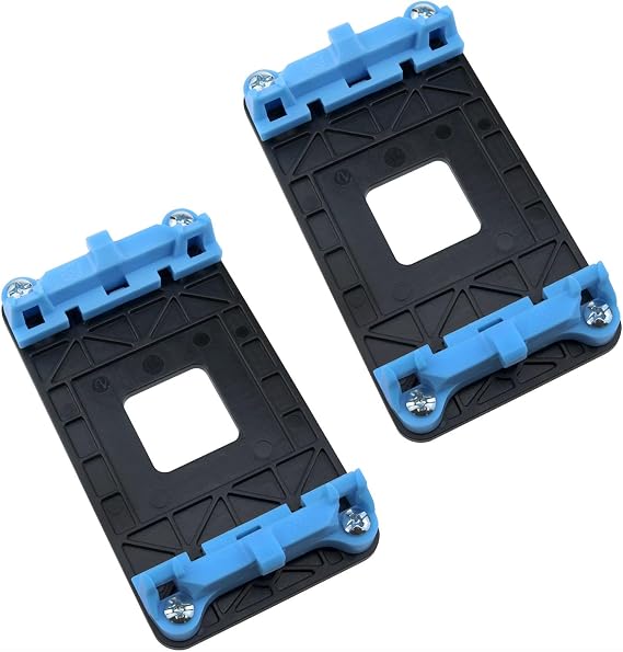 CPU Fan Bracket Base AMD Radiator Bracket CPU Fan Cooling Boundless Base for AM2 + / AM3 + Cooling Fan (Blue) - 2 Set