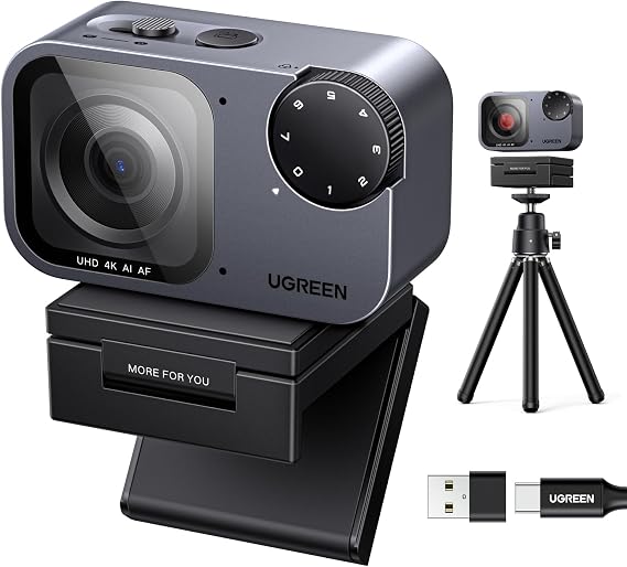 UGREEN FineCam Pro 4K Webcam with 1/2" Sensor for PC/Mac